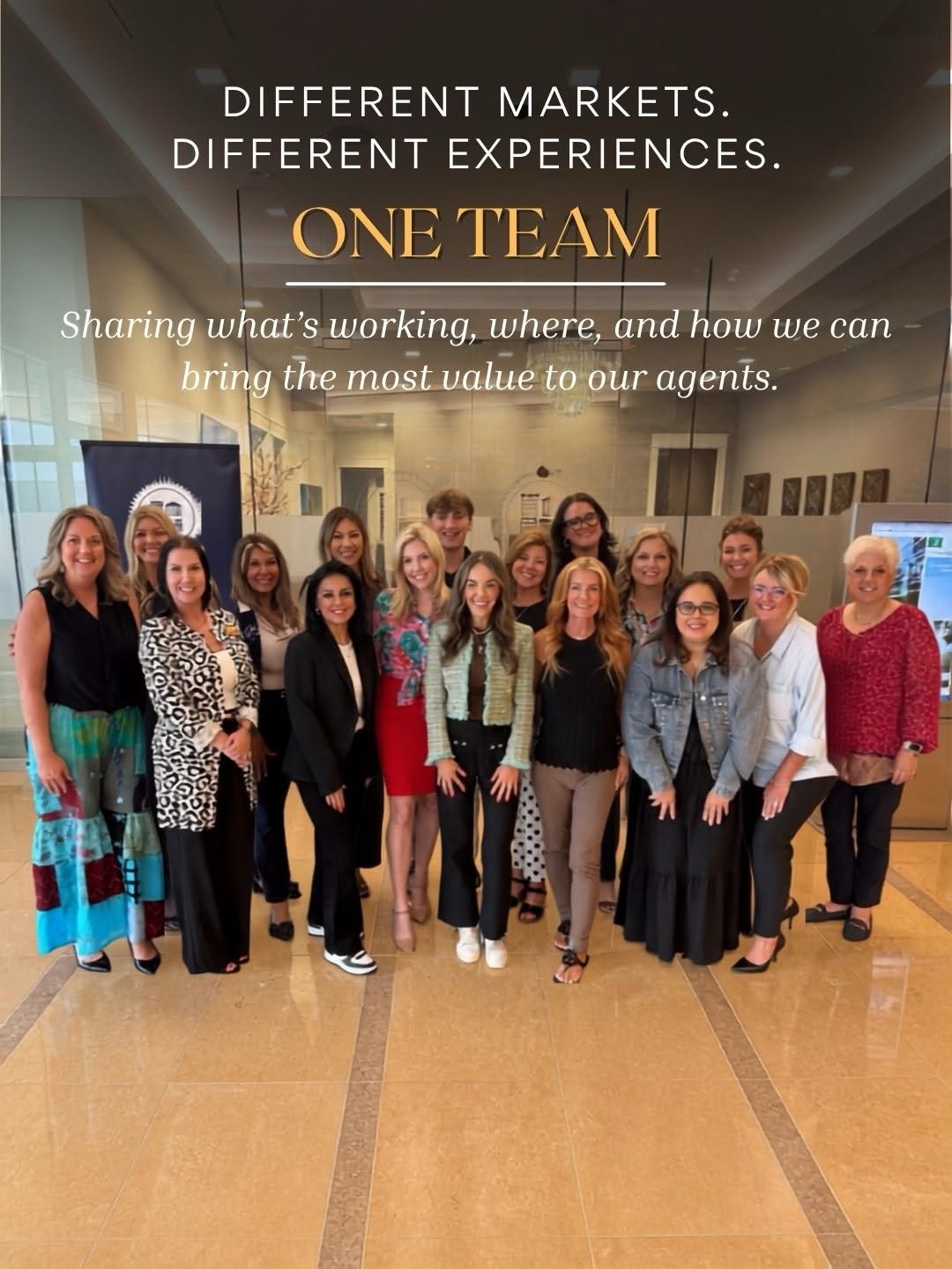 Merita with her Fidelity National Title business development team